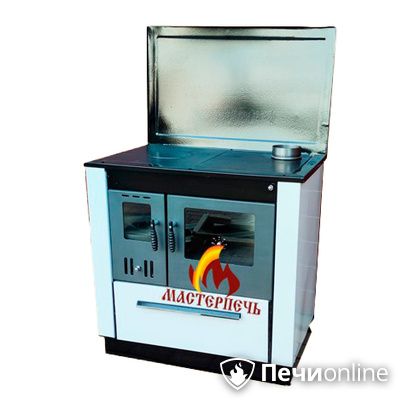 Отопительно-варочная печь МастерПечь ПВ-07 экстра с духовым шкафом 7.2 кВт (белый)